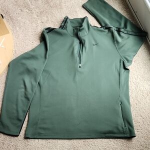 Nike Green Quarter-Zip Pullover